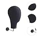 FashionCha Mannequin Head Model Wig Display Mannequin Head Innovative Multipurpose Wall Hat Rack Hat Display Head for Beginner, black