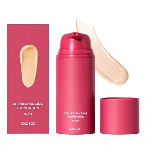 Korean Color Changing Foundation, Foundation For Mature Skin, Automatically Adjusts Makeup...