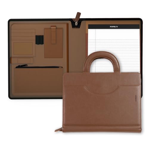 POPRUN Portfolio Binder with Zipper