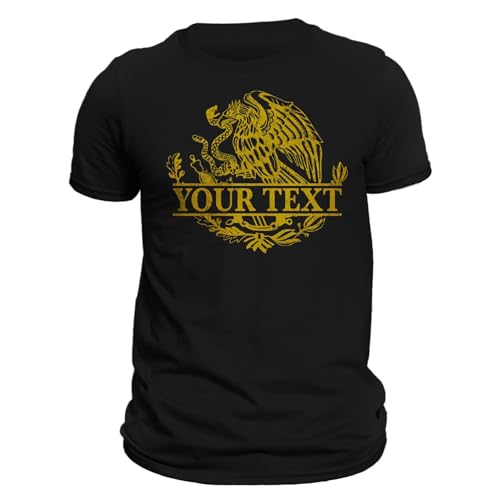 Mexico Mexican Eagle T-Shirt with Personalization Option - Playera Con Aguila De Mexico Personalizable3