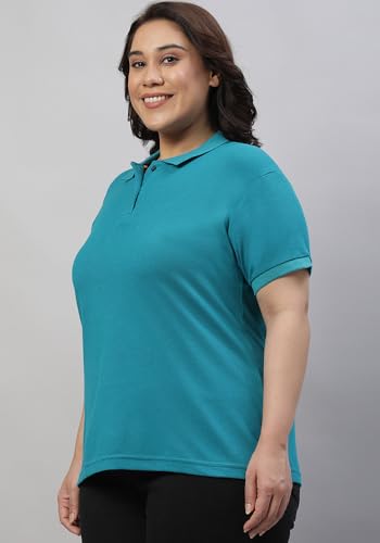 Image of Wear Your Opinion Womens Plus Size Polo Collar Neck T-Shirt Top