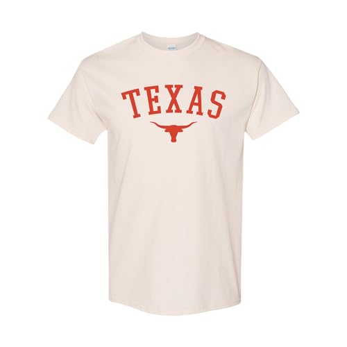 Texas T-Shirt for Men Women Unisex 100% Heavy Cotton Texas State Pride Graphic Tee Standard Fit Crew Neck Short Sleeve Top - 2X-Large Natural