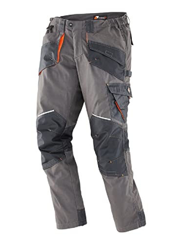 Terrax workwear Herren Arbeits-Bundhose dunkelgrau/schwarz (58)