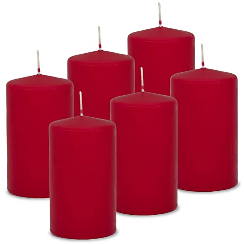 DecoLite: 6x Stumpenkerzen 130/70 mm Safe Candle - Selbstverlöschend...