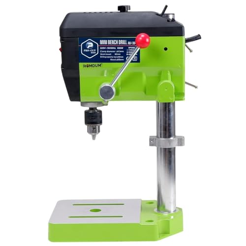 Image of HELLARO 680W High speed bench Electric Drill Machine - |with 3 Level Speed Drilling - Chuck size 13 mm - 2.5 Inch depth- Procut Bench Press drill |Green|