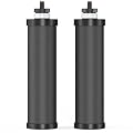 Jabrissi NSF/ANSI 42&372 Standards Water Filter Replacement for Berkey® BB9-2® Black Purification Elements, Activated Carbon Filters Compatible with Berkey Gravity Water Filtration System, Pack of 2