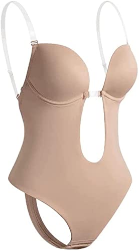 MTDBAOD Sutiã modelador de corpo sem costas para mulheres, body modelador de tanga para mulheres, bo