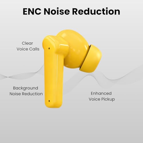 Image of Futopia Wireless Nothing Ear Earpods with Charging Case | Bluetooth 5.4 Earbuds, 11mm Drivers, Type-C Fast Charging, HD Sound & 3-4H Playtime (FGTWSNOEAR)-Yellow