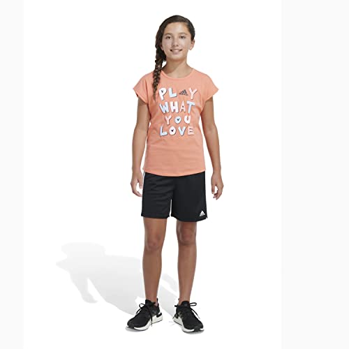 Image of adidas Girls' Short Sleeve Scoop Neck Tee T-Shirt