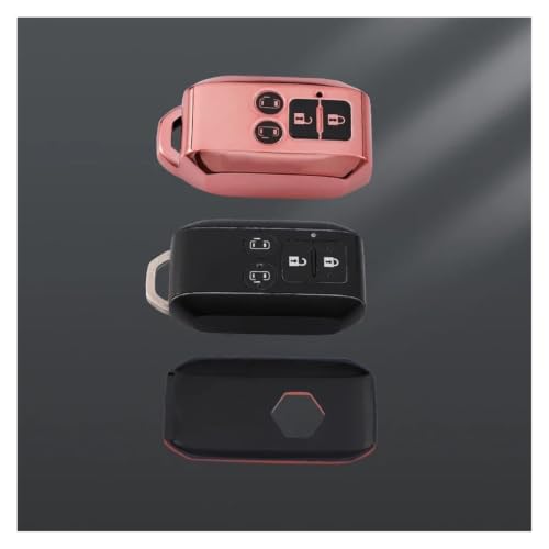 Funda de llave para Suzuki Spacia MK53S protector premium con llavero rosa 3