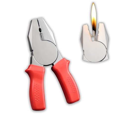 Encendedor creativo recargable y ajustable rojo miniatura 1