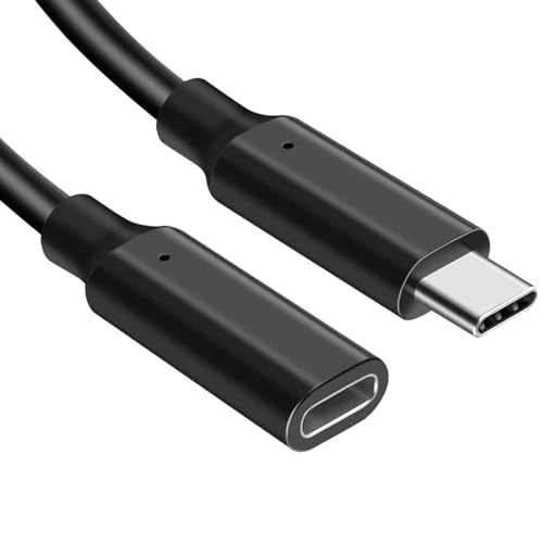 USB C Verl&auml;ngerung Kabel 1M, USB-C Stecker auf USB Typ C Buchse Adapterkabel, Schnelles Laden/&Uuml;bertragung USB3.2 10Gbps 100W 4K/60Hz,Kompatibel mit MacBook Pro/Air,XPS,iPhone 16/15,Galaxy und Mehr