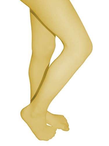 Girls Microfiber Opaque Colored Tights (2-4, Mustard (yellow))