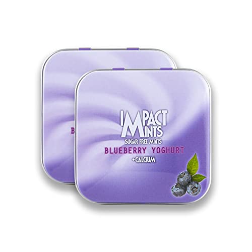 Image of Impact Products Sugar Free Mint Blueberry Yoghurt 15g - Pack of 2, 30 g