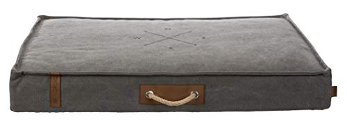 TRIXIE Hundebett BE Nordic 120x90cm - Dunkelgraues Hundekissen Mit Rand Für Große Hunde