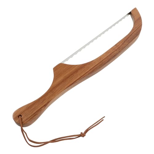 BEBEMOKO Couteau à Pain Inoxydable Coupe-tranches Réutilisable Pour Pain Grillé Et Gâteaux Outil De Cuisine Pratique