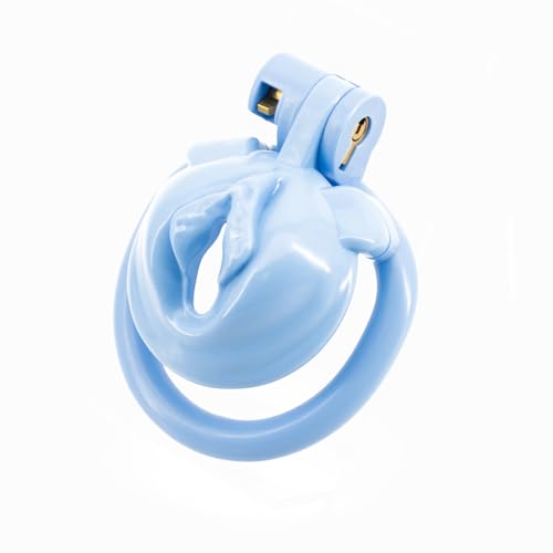 Men's Resin Exercise Cage-Lightweight and Breathable-with 4 Size Rings-A354 (Blue)