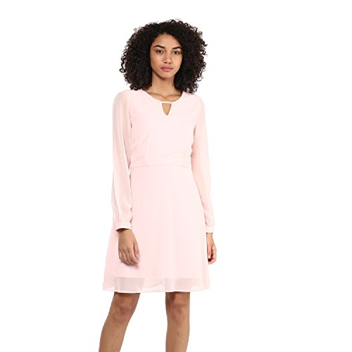 Image of Harpa Round Neck Solid Dresses
