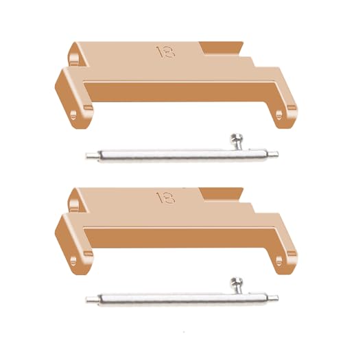 Bottone Conector de correa de pulsera de liberación rápida para reloj inteligente, adaptador para pulseras de fijación de eslabones de metal ajustables de 18 a 20 mm, 2 piezas de lengüetas de acero
