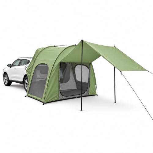 SUV Tailgate Tent Universal 2-3 Person Water-Resistant Easy Setup Camping