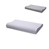 Almohada viscoelástica Almohada de Espuma viscoelástica para Adultos Almohada para el Cuello Almohada Anti-Dolor de Cuello Relajación Cabeza y Hombros-B_60 * 35 * 10cm