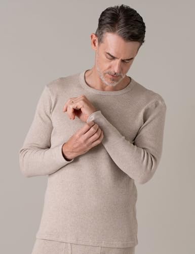 LAPASA Men's Cotton Waffle Thermal Underwear Set Midweight & Heavyweight Long Johns Base Layer Cold Weather M60/M1374