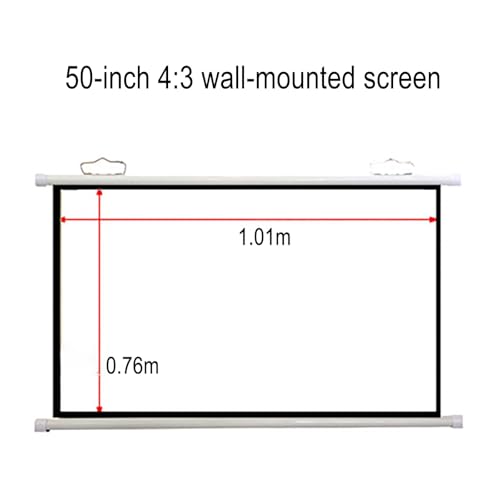 Pantalla de proyección manual retráctil portátil miniatura 2