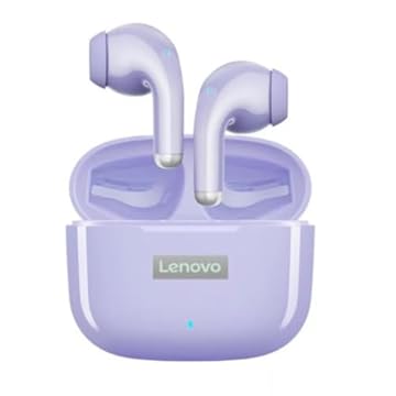 Fone LP40 Pro Thinkplus Original Fone de Ouvido Sem Fio Bluetooth TWS - Baixa Latência em Jogos True Wireless Sport Bluetooth Headset, 5.0 Touch, Microfone embutido, Controle Touch Bateria (Roxo)