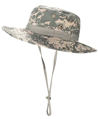 Image of Sun Hats for Men Women Boonie Hat UPF 50+ Bucket Hat Wide Brim UV Protection Fishing Hiking Safari Outdoor Hats