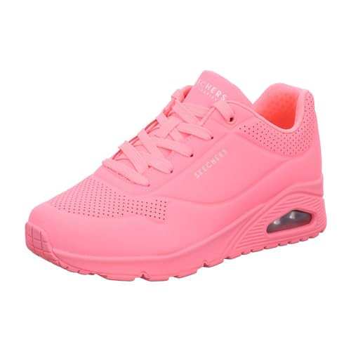 Skechers Femme Uno Stand On Air Chaussures>femme>baskets-mode, Maille Durabuck Corail, 37 EU