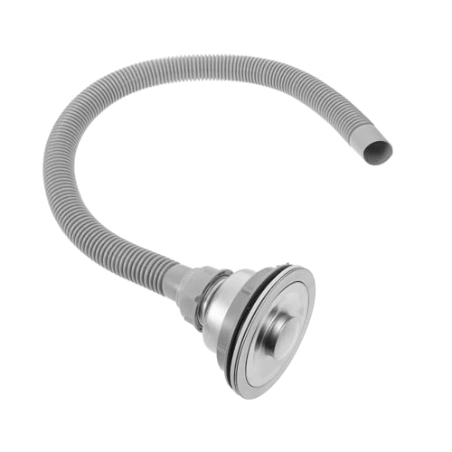 Mikikit 1Juego Tubería De Drenaje Para Lavabo De Tubería De Escape Para Fregadero De Cocina Con Tapón Para Lavabo Reemplazo De Tubería De Drenaje y Accesorios Para Lavabo