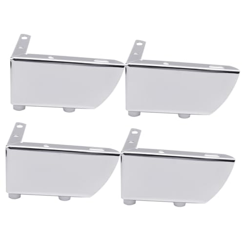 jojofuny 1 Juego Patas para Muebles Patas De Los Muebles Puesto De Trabajo Asiento Patas De Sofá Y Mesas Soporte De Sofá Patas De La Mesa De Café Planchar Silver 4 Piezas