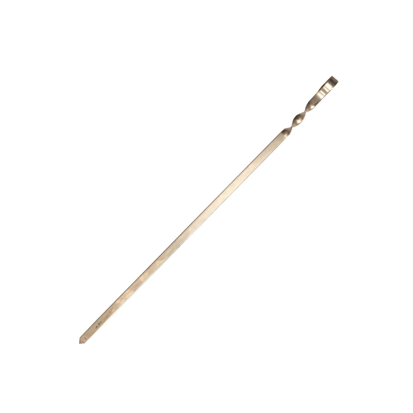 Premium 80cm x 1.8cm Wide Stainless Steel Skewers for Grilling - Durable, Reusable BBQ Metal Sticks for Kebabs, Meat, and Vegetables