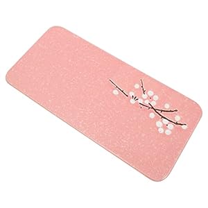 BESTonZON Sushi bord keramiek sushi dienblad vintage roze vierkant Japans sashimi sushi etenswaren snack dessert serveerservies thuis party Japans restaurant Kerstmis