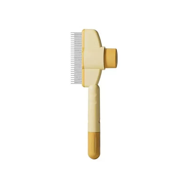 Cepillo autolimpiante – 2 cepillos para gatos, cepillo de pelo para gatos, cepillo autolimpiante para mascotas, con cabeza giratoria y botón de desenredar para perros de pelo corto y largo