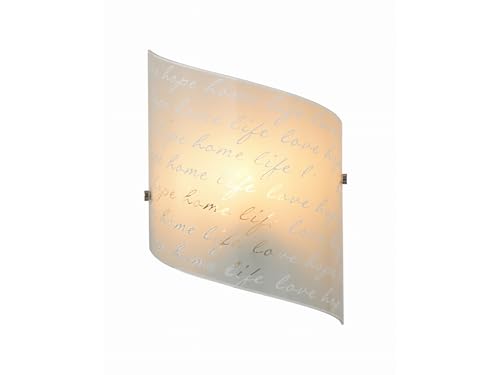 SIGNA APPLIQUE RETTANGOLARE VETRO DECORO FIRMA L.2