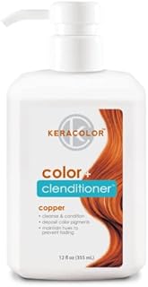 Keracolor Clenditioner COPPER Hair Dye - Semi Permanent Hair Color Depositing Conditioner, 12 Fl. Oz.