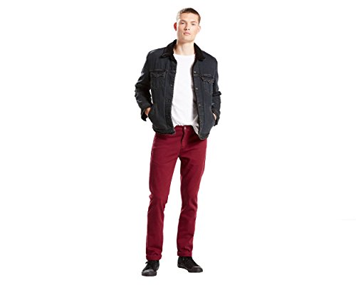 Image of Levi's Men's 511 Slim Fit Discontinued, Pomegrante Piece Dye-Stretch, 33W x 30L