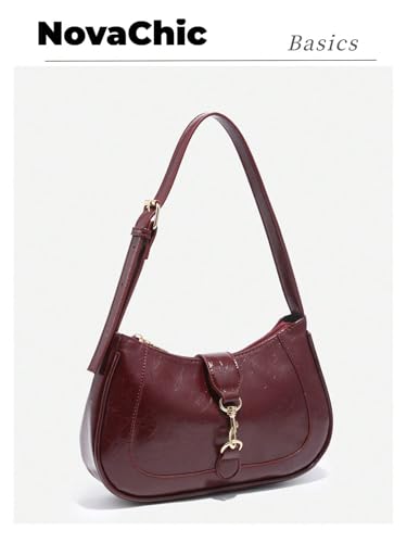 RoseSeek Retro Zipper Shoulder Bag