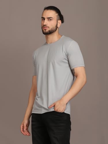 Image of INKKR Men's Solid Regular Fit T-Shirt