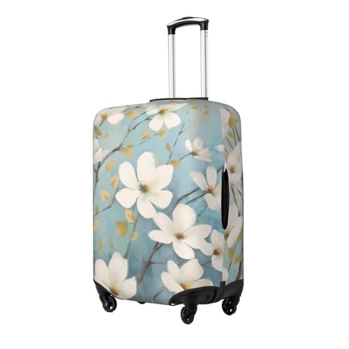 Spring Flower Blossoms Print Luggage Suitcase Covers Elastic Washable Luggage Protector Luggage Covers For Suitcase2