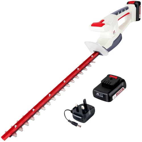 NETTA Cordless Hedge Trimmer & Cutter - Ultra-Light, Lithium-Ion Battery, Charger Included – 450...