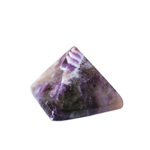 Mina Heal Pirámide de Amatista Natural Chakra Piedra de Cristal