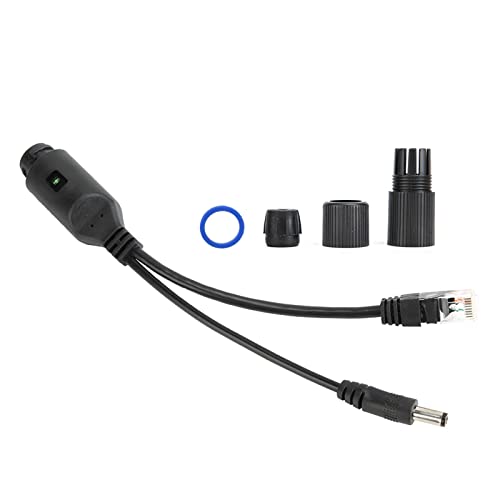 Adaptador POE Pasivo 24V, Cable Divisor e Inyector Power Over Ethernet para Cámara IP y Punto de Acceso Inalámbrico, con Protección Anti Interferencias de Descarga Electroestática, Plug and Play (Negro) miniatura 4