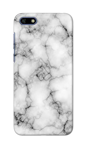 Image of Light White Marble Texture Natural Pattern Hard Back Case Cover for Huawei Y5 (2018) / Y5 Prime (2018) / Honor 7S, DRA-LX2, DUA-LX2 Back Cover -(J5) VNS2230