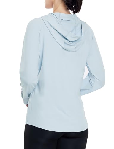 Seamaid Jaqueta feminina com capuz e proteção solar FPS 50+, leve, de manga comprida, para o verão,