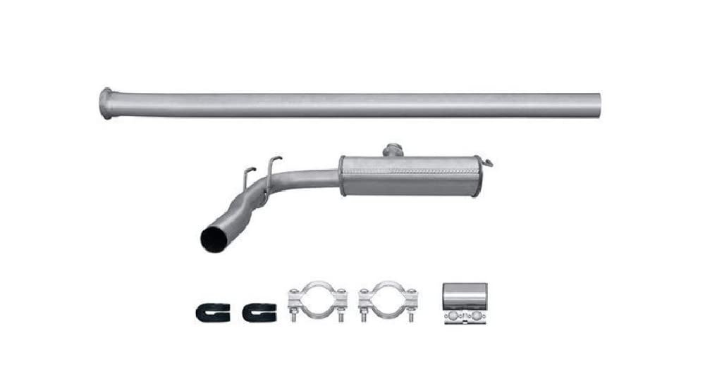 HELLA 8LC 366 025-641 Tłumik środkowy - Easy2Fit® Kit - w środku - dwuczęściowy - Komplet z elementami do montażu