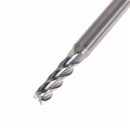 Image of 3 /16 Inch Milling Cutter 4 Slot Carbide End Milling Cutter Suitable for Aluminum Cutting Non-Ferrous Metal Cutting 5 Pieces