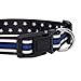Native Pup Thin Blue Line Dog Collar- Stars (Small)