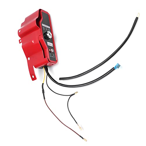 Image of Ignition Key Switch Box for GX340 GX390 Engine, On /Off Electric Stop Switch with 2 Keys, Iron, Red and Black, 8.07 x 2.76 Inch